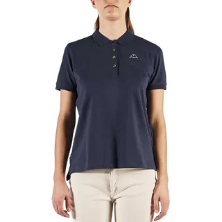 Kappa Carly Kurzarm-poloshirt - Blue Intense - L