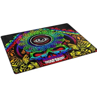 coosun Psychedelic Skull Bereich Teppich Teppich rutschfeste Fußmatte Fußmatten für Wohnzimmer Schlafzimmer 78,7 x 50,8 cm, Textil, multi, 31 x 20 inch