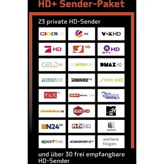 HD+ Verlängerungscode 12 Monate für die Karten HD01 HD02 HD03 HD04 Sender HD TV per E-Mail - Weiß
