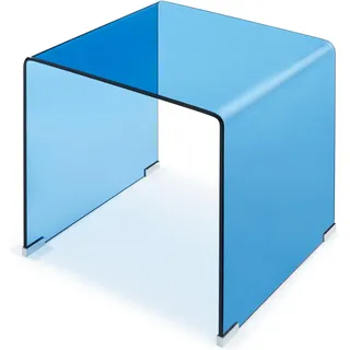 [en.casa] Beistelltisch Varlofrek Glas 50x50x50 cm)
