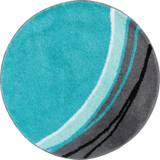 Erwin Müller Badematte Badematte "Mykonos", Höhe 20 mm, rund, Grafik/gemustert grün rund | 90 cm x 90 cm x 20 mm