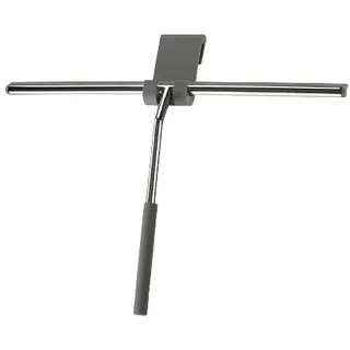 Primaster Duschabzieher Edelstahl 40 cm Schwarz
