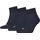 Socken Quarter Plain 3P 3 Paar Blau 43-46