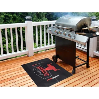 Grillteppich BBQ Bodenschutzmatte 90x120cm Grillunterlage Rutschhemmend