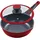 Ø 24 cm x 7,5 cm rot inkl. Glasdeckel