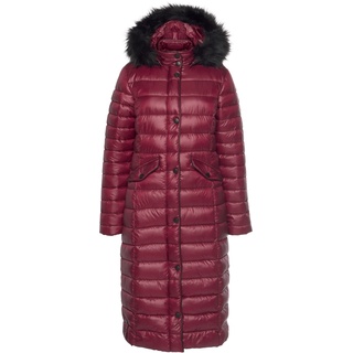 Steppjacke ALPENBLITZ "Schneegeflüster" Gr. 36, rot (bordeau x (wintermantel aus nachhaltigem material)) Damen Jacken Lange