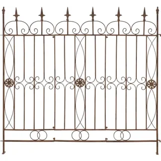 CLP Gartenzaun Mangold 124 x 116 cm Antik Braun