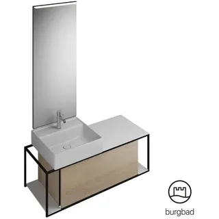 Burgbad Junit Schrank mit Waschtisch, mit Spiegel, SFLF120LF3150C0001G0175,