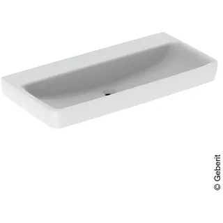 Geberit Renova Plan Waschtisch 100cm, ohne Hahnloch, ohne Überlauf, weiß