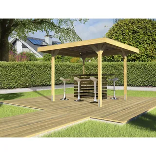 Weka Gartenlaube 657 2,62 x 2,62 m Natur
