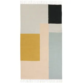 Ferm Living - Kelim Rug, Squares, 80 x 140 cm