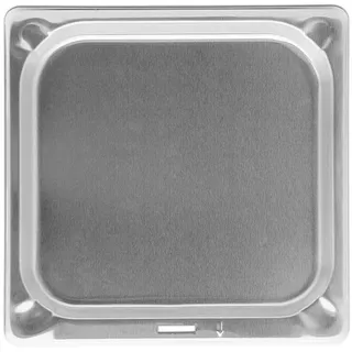 Intergrill Grillschale 27,3 x 27,7 cm Edelstahl weiß