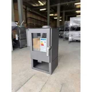 Holzofen Verso 2 - Kompakter, Effizienter Kaminofen mit 5 kW - Schwarz