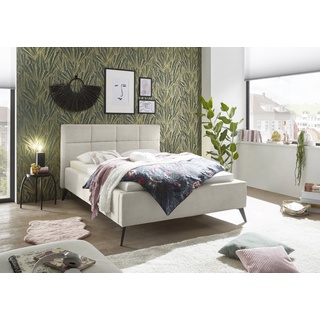 set one by Musterring Polsterbett Cary 140 x 200 cm Holz Beige