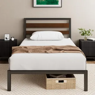 Zinus Kai 90 x 200 cm Schwarz/Braun