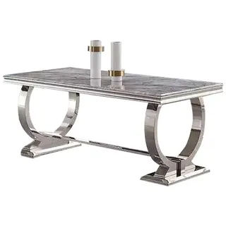 aea Rechteckiger Esstisch 100 x 74 x 100 cm grau/silber