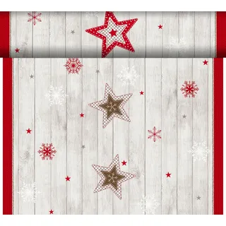 Duni Dunicel® Tête-à-Tête-Tischläufer 0,4 x 24 m Cozy Winter, 4 Stk/Krt (4 x 1 Stk)