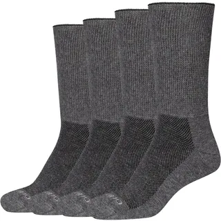 CAMANO Unisex Diabetikersocken 4er Pack grau 43-46