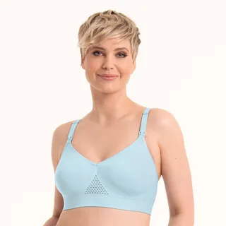 ANITA MATERNITY Still-BH ANITA MATERNITY "Seamless", Damen, Gr. M, N-Gr, grün (mint), Stoff, Obermaterial: 92% Polyamid, 8% Elasthan, clean, matt, unifarben, Basic, normal, BHs Still-BH, herausnehmbare Cups, doppellagig, verstellbare Träger, schlicht