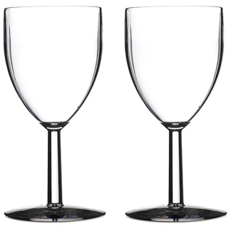 MEPAL 2er-Set Weingläser 0,2 Liter aus SAN-Kunststoff Weinglas