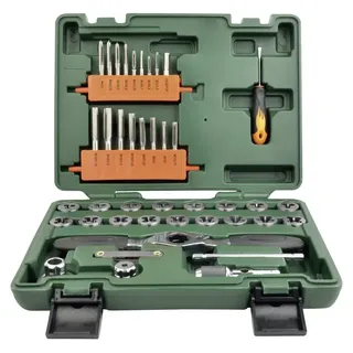 Brüder Mannesmann Werkzeuge M53230 Gewindeeinsatz 40teilig M3, M4, M5, M6, M7, M8, M10, M12