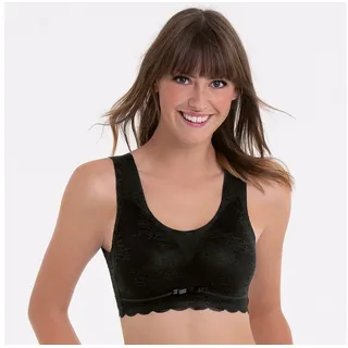 Anita (Since 1886 Damen 1er Pack-Essentials Lace Bustier, bügellos, mit Schale, florale Spitze Schwarz S