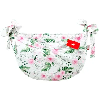 BABYLUX Babybetttasche Organizer BETTTASCHE Spielzeugtasche Tasche Babybett (110. Wilde Blüten)
