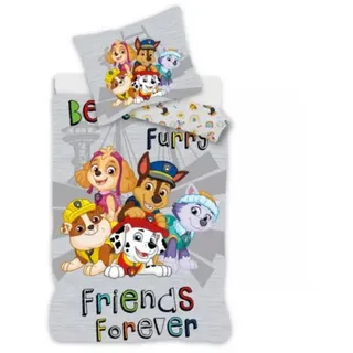 PAW PATROL Babybettwäsche Bettbezug Kissenbezug Baumwolle 100 × 135 cm, Baumwolle