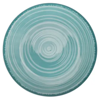 Villa d'Este Home Tivoli 1996 Baita Acqua Speiseteller aus Porzellan, Durchmesser 27 cm, 6 Stück