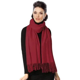 Moschen-Bayern Modeschal Pashmina Stola Damen Kaschmir Schultertuch Abendkleid festlich Schal, super weich und geschmeidig rot
