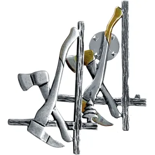 PFANNER Schutzbekleidung Pin "HOLZER" silber