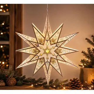 LED-Leuchtstern »Stella« aus Holz