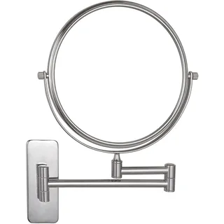 Nicesail Wand Kosmetikspiegel mit Vergrößerung 7X - Schminkspiegel Ausziehbar - 360° Swivel Extension - Rasierspiegel Wandmontage - Vergrößerungsspiegel für Bad - Chrom,Durchmesser 20cm