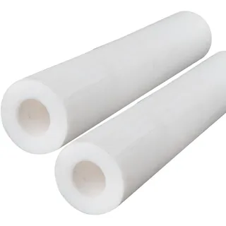CXGBQSJ POM Technische Kunststoffrohre, 2er-Pack Hohlstäbe von 500mm, Hochfestes Acetalmaterial für Drehbank und DIY-Fertigung,25mm*12mm