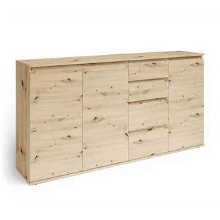 Stella Trading Boxxx Sideboard 160 x 84 x 35 cm Eiche Artisan / Braun
