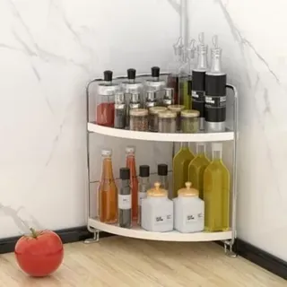 Weißes Schrankregal (26,5 X 16 X 28 Cm), Küchenregal, Kleines Schreibtischregal, Ablage Für Die Küchenarbeitsplatte, Make-up-organizer Für Badezimmer Und Küche