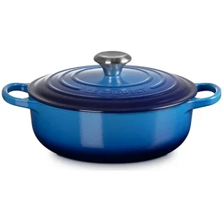 Le Creuset Signature Bräter 24 cm rund azure