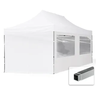 TOOLPORT Faltpavillon Economy 3 x 6 m inkl. 4 Seitenteile weiß  59034