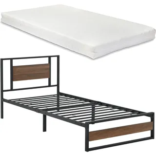 [en.casa] Villach 90 x 200 cm Schwarz