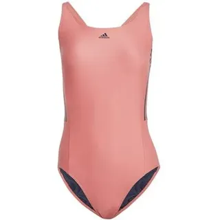 ADIDAS Damen Badeanzug Mid 3-Streifen, Größe 44 in Rot Rot