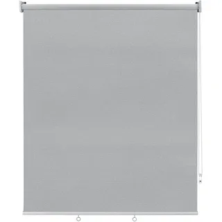 Woltu Senkrechtmarkise Außenrollo 140 x 140 cm grau
