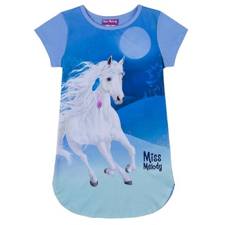 Miss Melody Nachthemd Miss Melody Nachthemd Kurzarm weißes Pferd aruba blue (1-tlg) blau 128