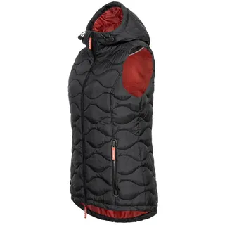 SUBLEVEL Steppweste Damen mit Kapuze Waistcoat Bodywarmer Waistcoat kurze Winter Weste XL -42