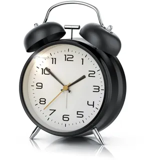 Bearware Wecker Analog schwarz