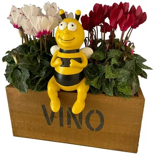 Online-Fuchs Gartenfigur Bienen als Kantenhocker für außen - Deko Figuren Tiere, von 15 bis 25 cm groß 19 cm