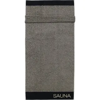 CAWÖ Natural Allover Saunatuch 80 x 200 cm schwarz