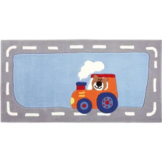 Sigikid Kinderteppich Happy Street Traffic SK-3346-01kl blau 70 x 140 cm