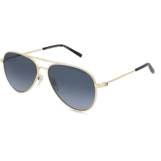 Tommy Hilfiger TH 2336/S Herren-Sonnenbrille Vollrand Pilot Edelstahl-Gestell, gold