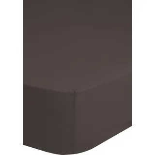 HIP Spannbettlaken Satin 90 x 200 cm chocolate