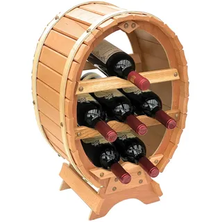 DanDiBo Ambiente Weinregal 6 Flaschen 60 x 30 x 90 cm Natur